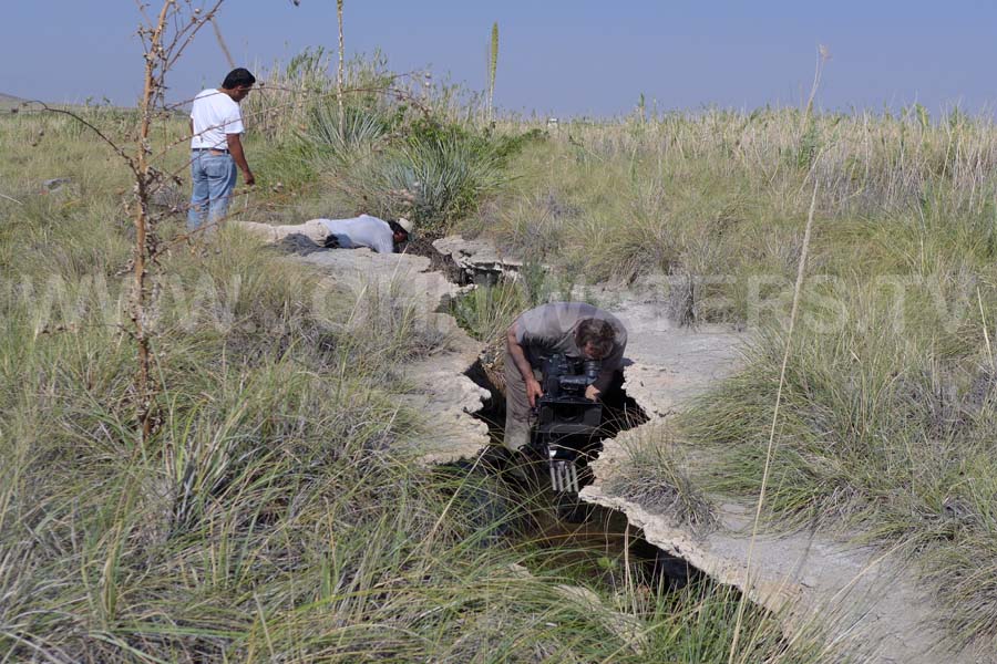 Tracing the course of underground springs in Quatro Cienegas, Mexico